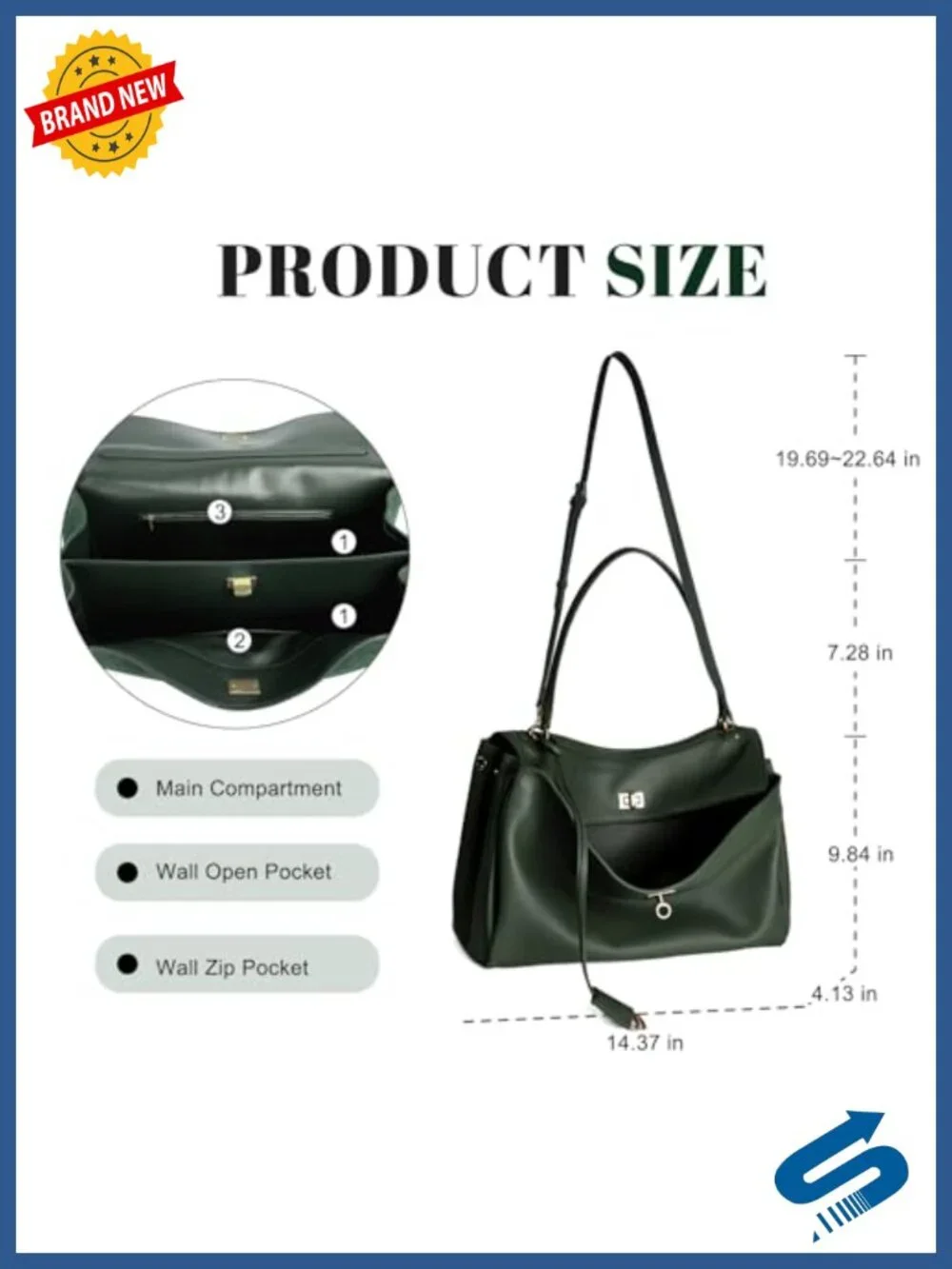 Genuine Leather Tote Bag: Soft Cowhide Shoulder Handbag Satchel Purse for